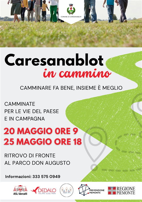 Caresanablot in cammino